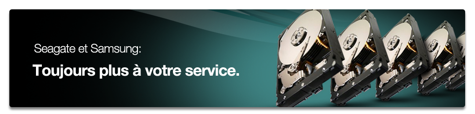 Seagate and Samsung: Comitted to giving you more.